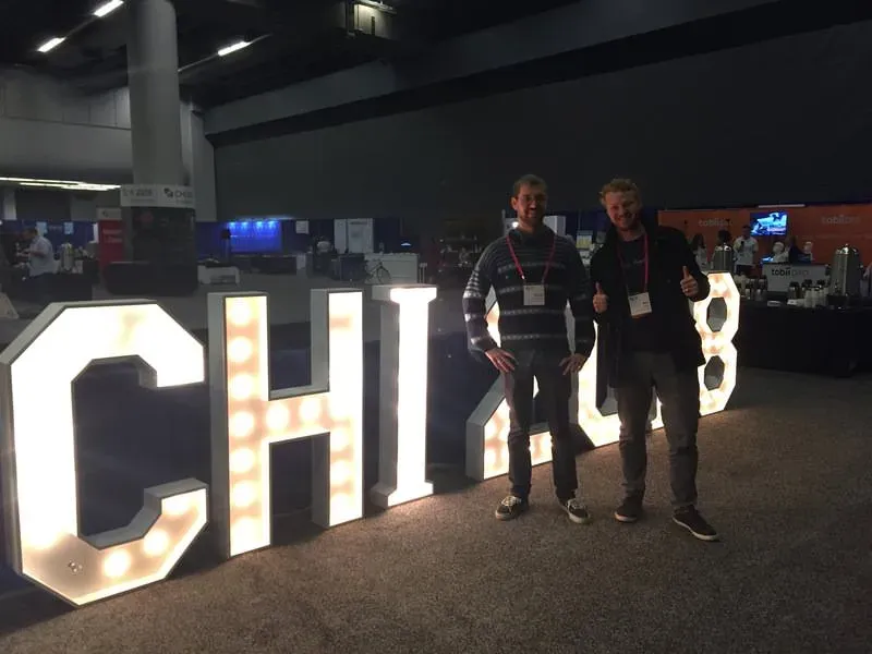 Ben and Kieran at CHI