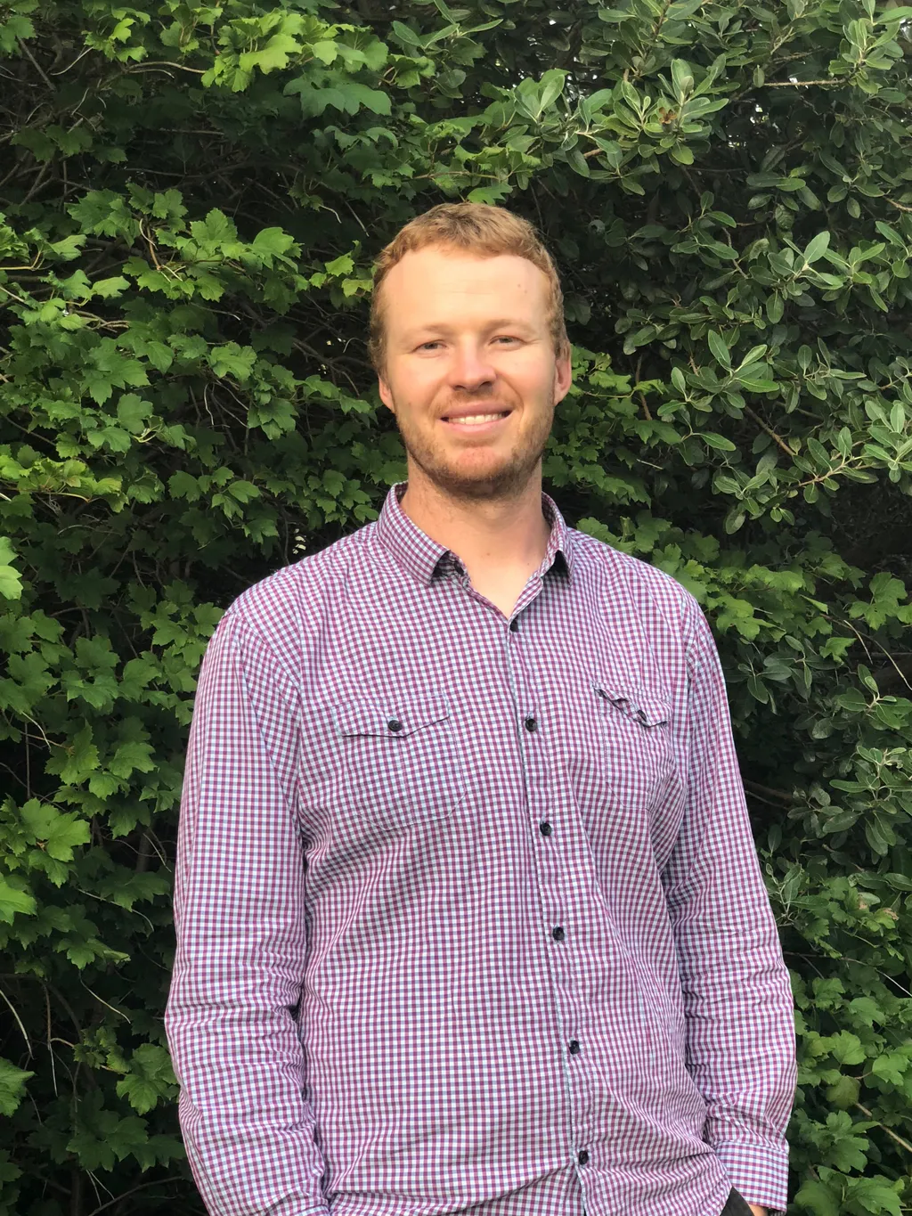 Ben headshot in the garden