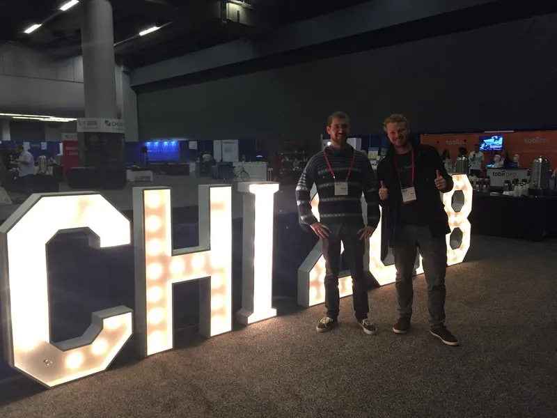 Ben and Kieran at CHI