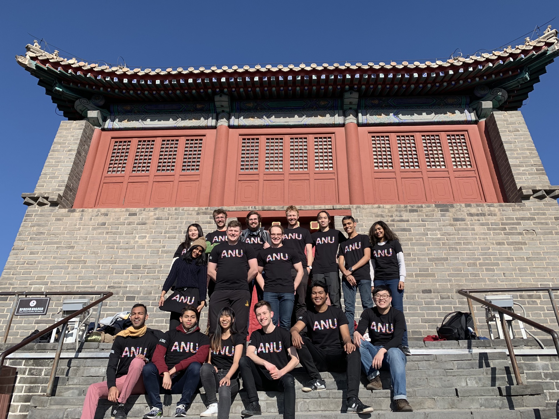 a bunch of students
and I at the Great Wall of China in Dec. 2018
