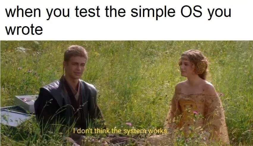 COMP2300 Anakin Skywalker meme
