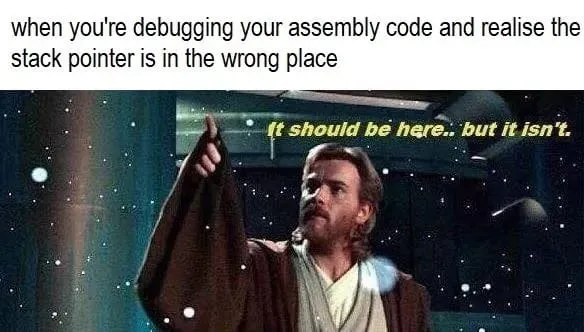 COMP2300 ObiWan meme